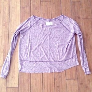 We The Free Off the Shoulder Cropped Long Sleeve